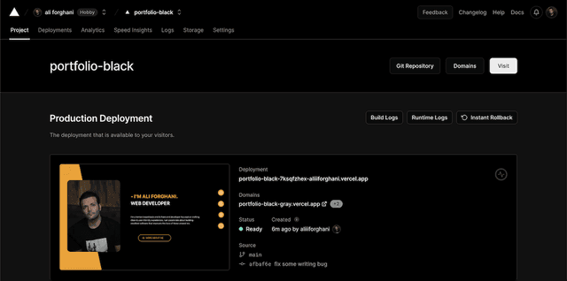 portfolio website image